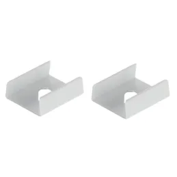 Fixation de profil MAXX / Blanc mat – paire de 2 pièces