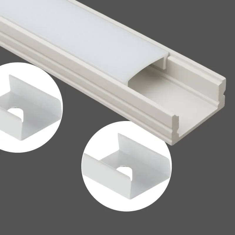 Fixation de profil MAXX / Blanc mat – paire de 2 pièces