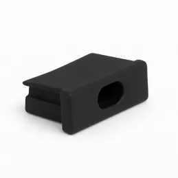 Embout pour profilé LED ANIMA LL-01/02 – avec trou / Noir
