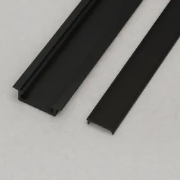 Profilé en aluminium ANIMA LL-03 pour éclairage LED avec diffuseur / Noir mat