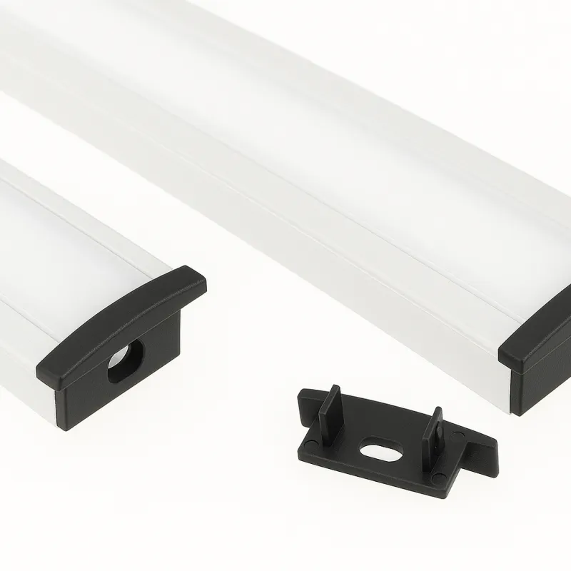 Embout pour profilé LED ANIMA LL-03 – avec trou / Noir