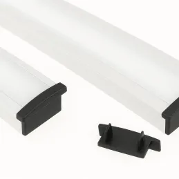 Embout pour profilé LED ANIMA LL-03 – sans trou / Noir