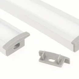 Embout pour profilé LED ANIMA LL-03 – avec trou / Gris