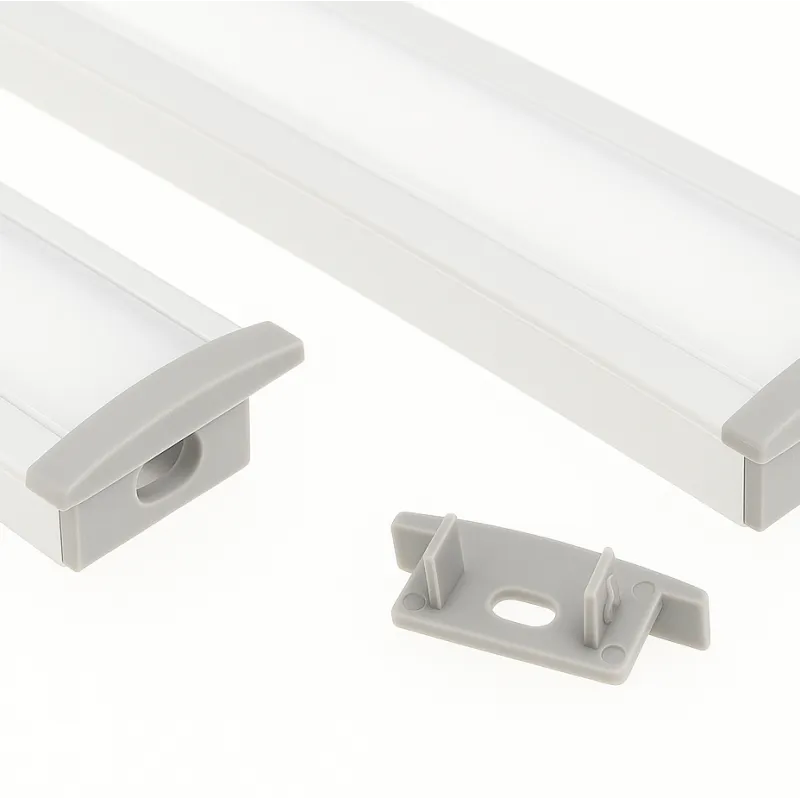 Embout pour profilé LED ANIMA LL-03 – avec trou / Gris