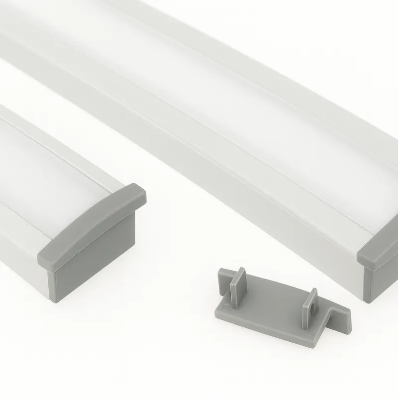 Embout pour profilé LED ANIMA LL-03 – sans trou / Gris