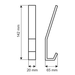 Porte-manteau MAXO Maxi / Inox brossé
