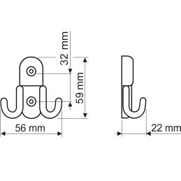 Porte-manteau LINIO / Satina