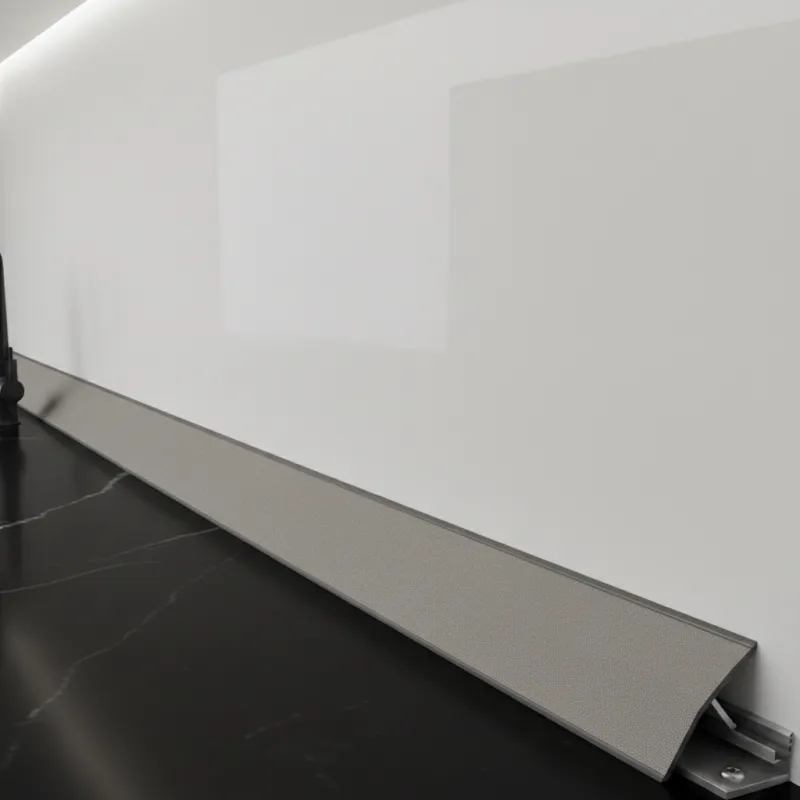 Profil d’étanchéité EGGER Aluminium finement brossé / F502