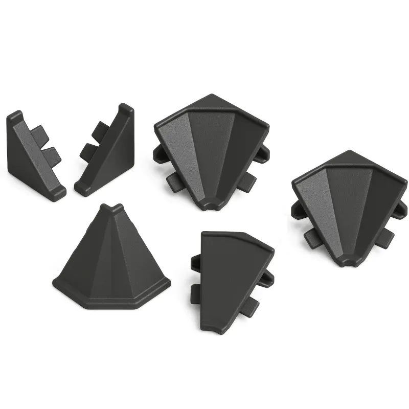 Kit d’embouts pour plinthe d’étanchéité KRONOSPAN / Anthracite