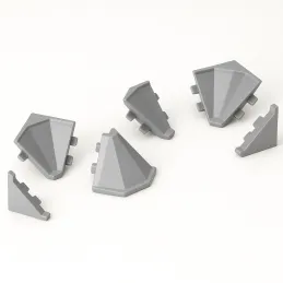 Kit d’embouts pour plinthe d’étanchéité KRONOSPAN / Gris