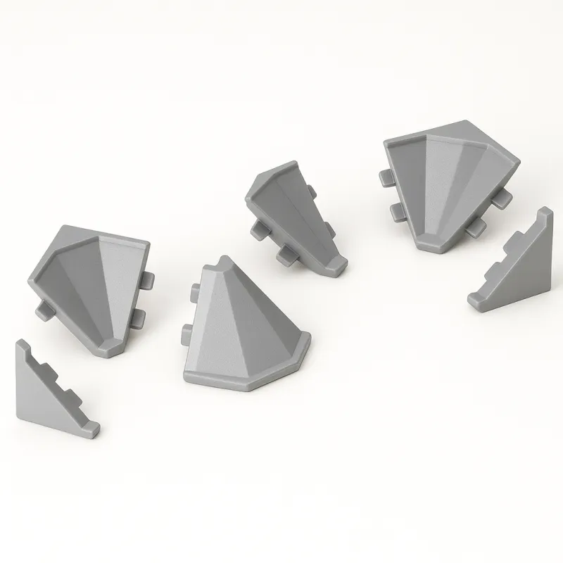 Kit d’embouts pour plinthe d’étanchéité KRONOSPAN / Gris