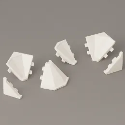 Set d’embouts pour baguette d’étanchéité KRONOSPAN / Blanc