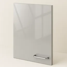 Portes de meuble SENOSAN, finition ultra-brillante / Gris clair métallisé SCR 85385