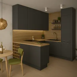 Porte de meuble SENOSAN super mate / Gris foncé 85383 SCR