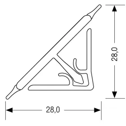 Profilé d’étanchéité KRONOSPAN Mramor Terrazzo Light / K095