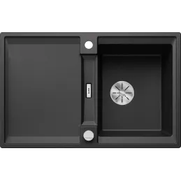 Évier en grès Blanco ADIRA 45 S avec commande excentrée / Anthracite