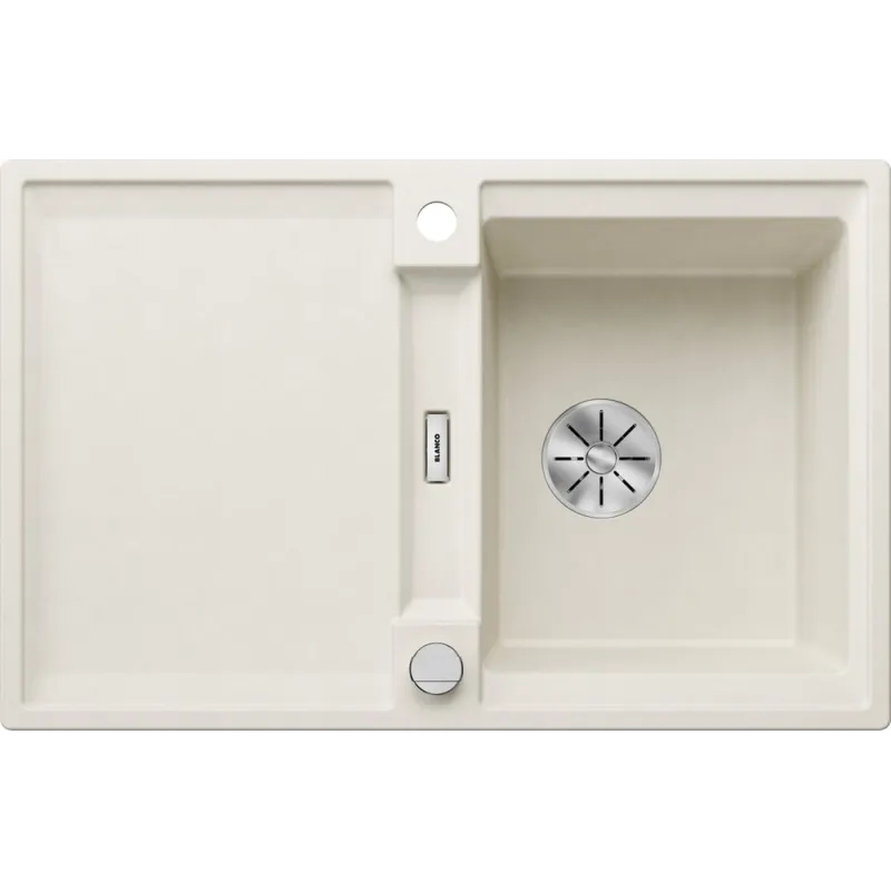 Évier en grès Blanco ADIRA 45 S avec commande excentrée / Blanc soft