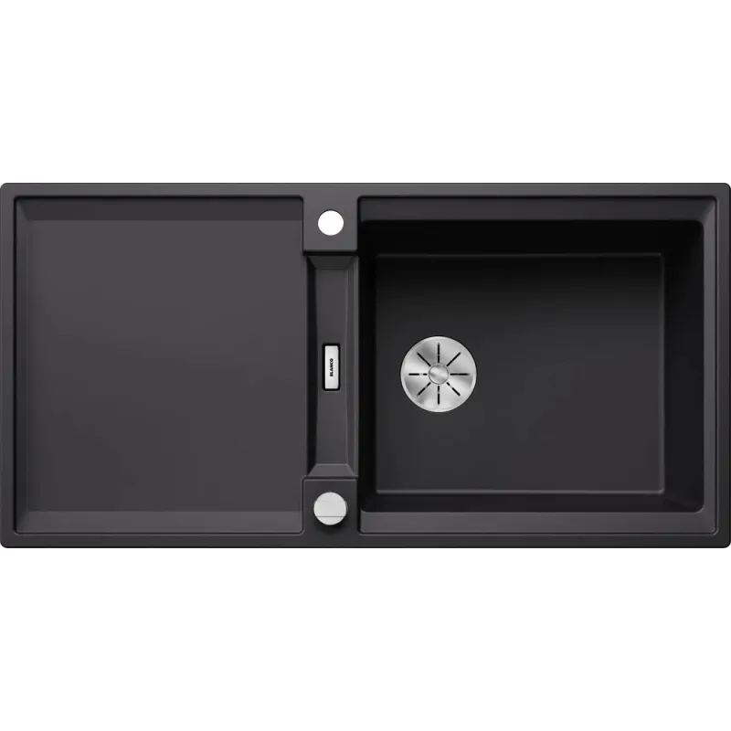 Évier en grès Blanco ADIRA XL 6 S avec commande d’excentrique / Noir