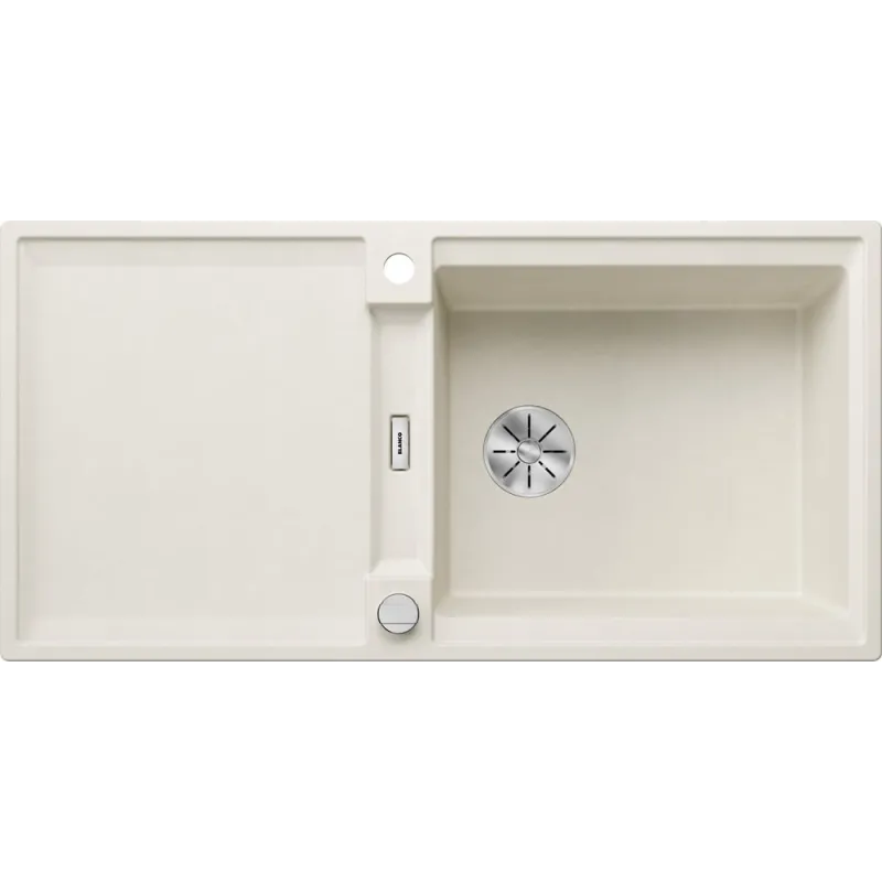 Évier en grès Blanco ADIRA XL 6 S avec commande excentrée / Blanc Soft
