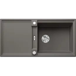 Évier en grès Blanco ADIRA XL 6 S avec commande excentrée / Gris volcan