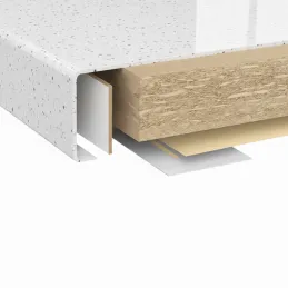Plan de travail KRONOSPAN Andromeda Blanc brillant / K217 GG