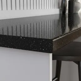 Plan de travail KRONOSPAN Andromeda Noir brillant / K218 GG