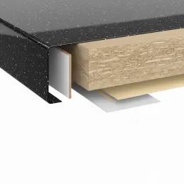 Plan de travail KRONOSPAN Andromeda Noir brillant / K218 GG