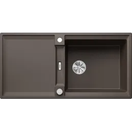 Évier en céramique Blanco ADIRA XL 6 S avec commande excentrée / Café