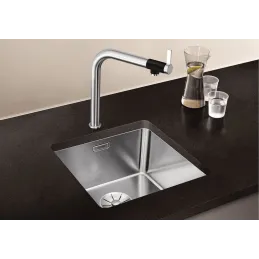 Évier en acier inoxydable Blanco ETAGON 500-IF/A / avec rails coulissants