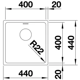 Évier en acier inoxydable Blanco ETAGON 500-IF/A / avec rails coulissants