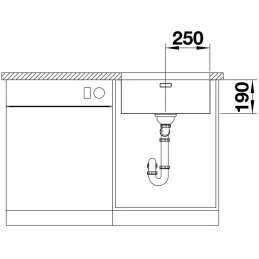 Évier en inox Blanco ANDANO 450-U