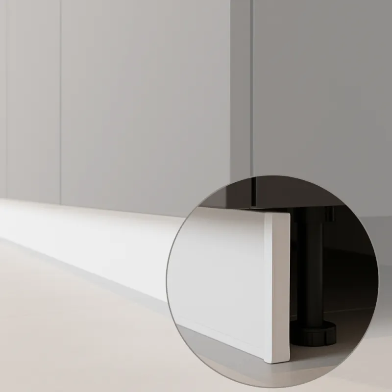 Embout pour plinthe de cuisine en plastique / Blanc