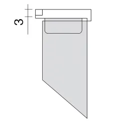 Embout de plinthe de cuisine en plastique / Marron foncé