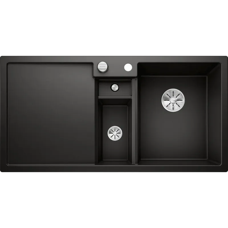 Évier en grès Blanco COLLECTIS 6 S avec commande d’excentrique / Noir