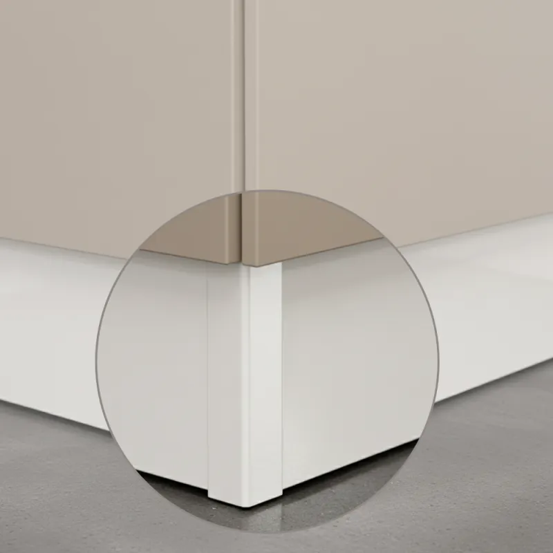Raccord d’angle à 90° pour plinthe de cuisine / Blanc brillant