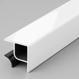 Raccord d’angle à 90° pour plinthe de cuisine / Blanc brillant