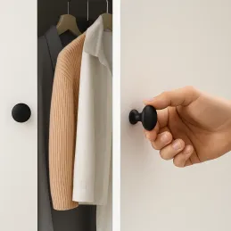 Bouton de meuble XENA / Noir mat