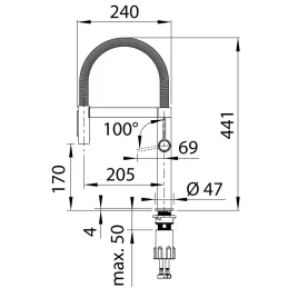 Mitigeur BLANCO CULINA S mini / douchette sans inverseur