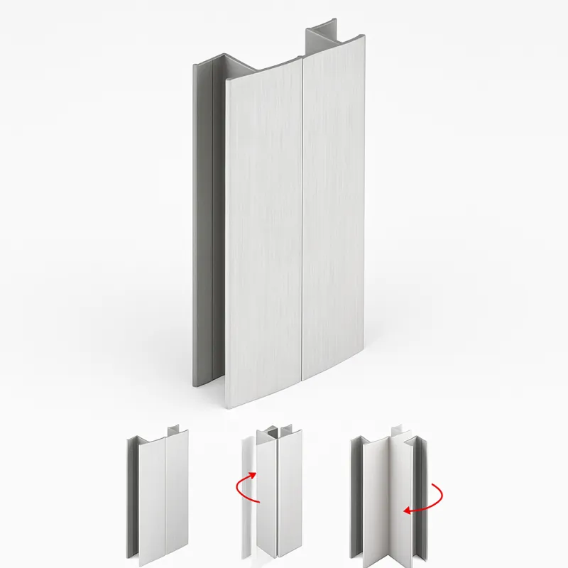 Raccord flexible pour socle PAX – de 90° à 270° / Aluminium brossé
