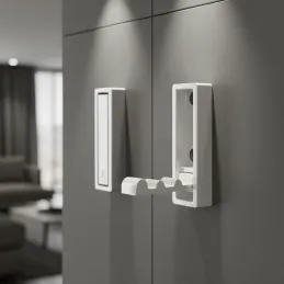Porte-manteau rabattable TOREO / Blanc mat
