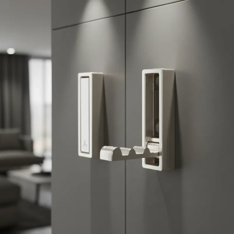 Porte-manteau rabattable TOREO / Nickel brossé