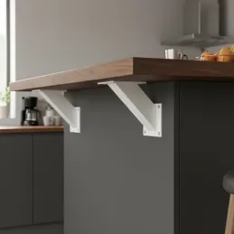 Console de bar INEZ 45°/ Blanc mat