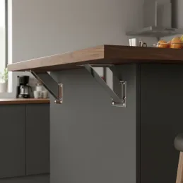 Console de bar INEZ 45°/ Chrome brillant