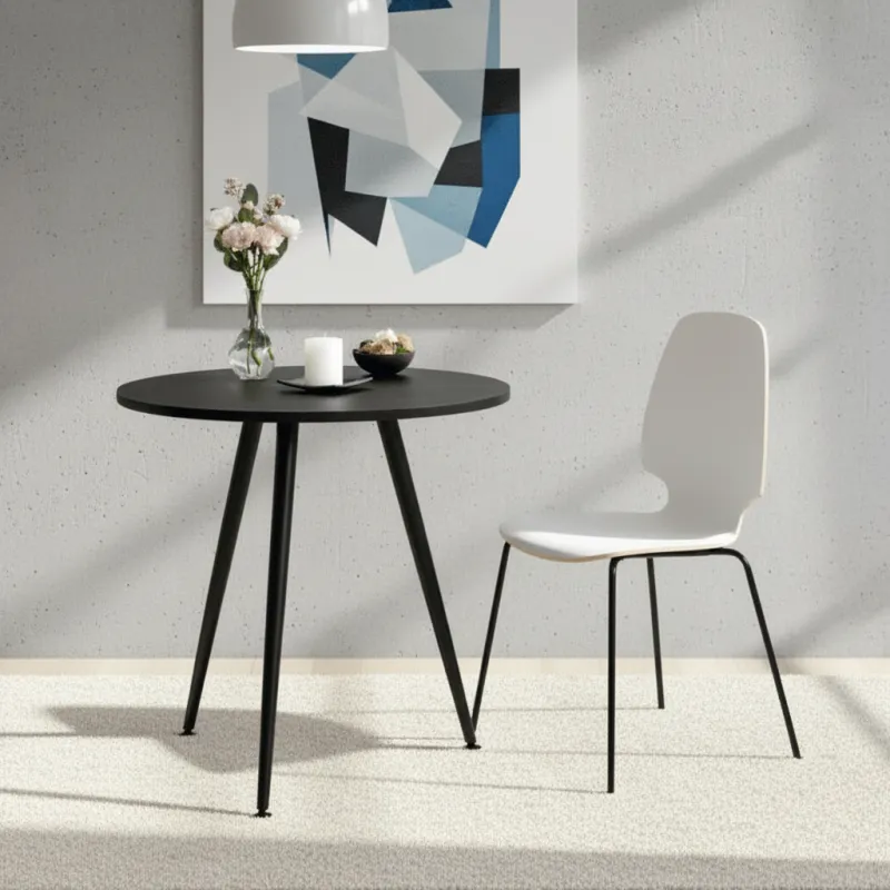 Pied de table inclinable CUBIC / Noir mat