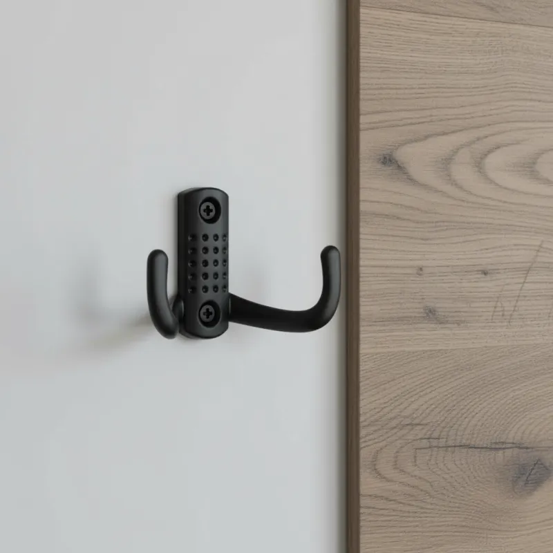 Portemanteau mural BRUNO Mini / Noir mat