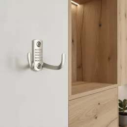 Patère murale BRUNO Mini / Nickel satiné