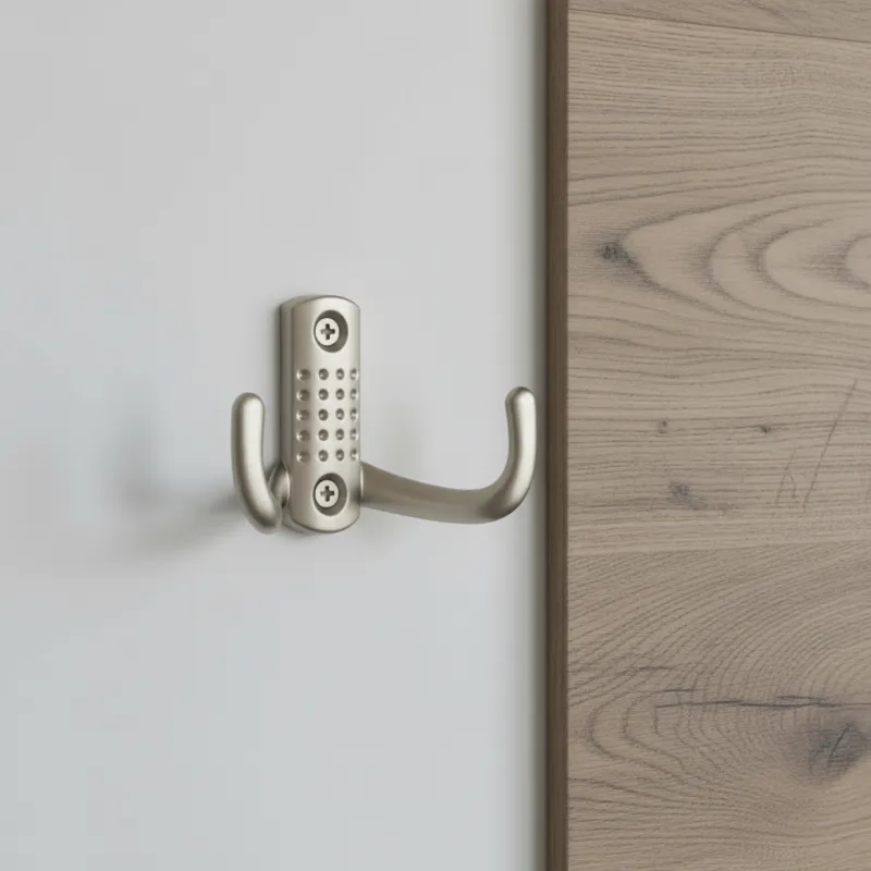 Patère murale BRUNO Mini / Nickel satiné