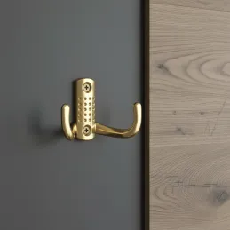 Porte-manteau mural BRUNO Mini / Dor brillant