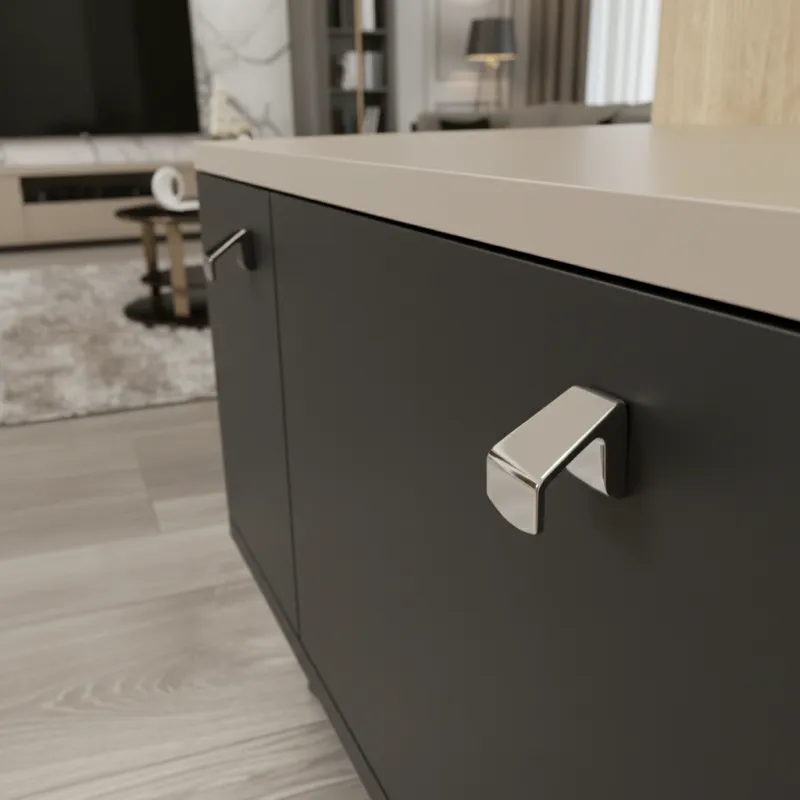 Bouton de meuble TREVOR / Chrome brillant