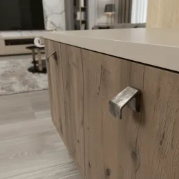 Bouton de meuble TREVOR / Argent vieilli